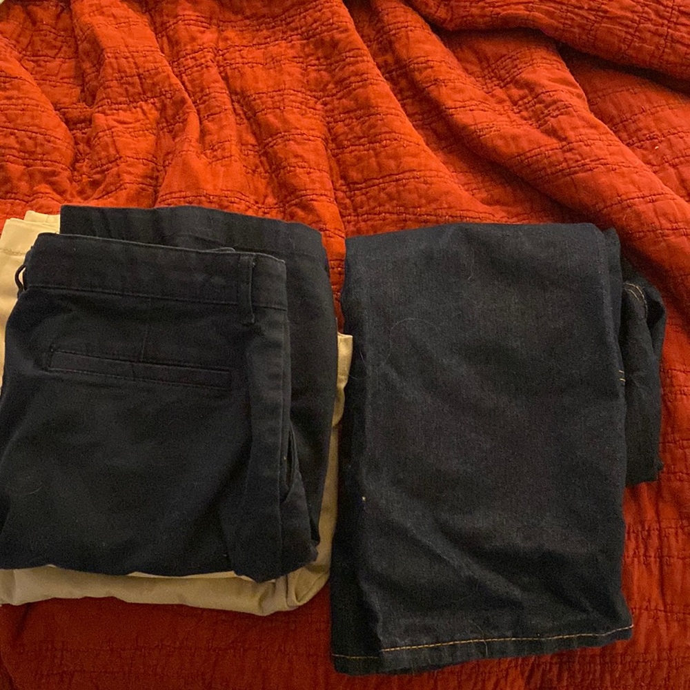 Boys Jeans (1) khaki shorts (3) size 14